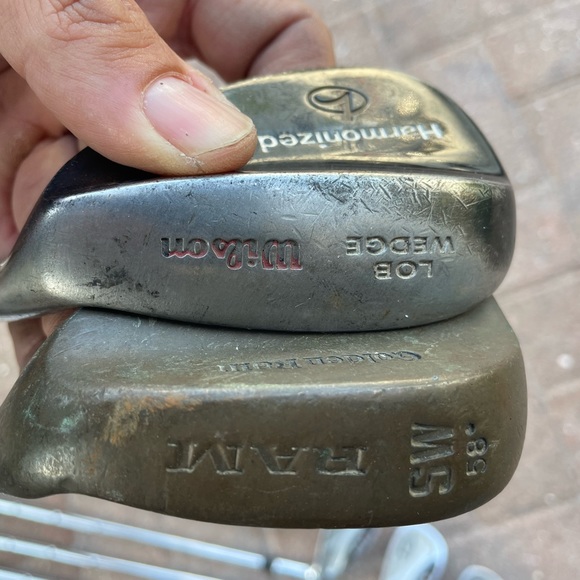 Mens iron set 9 pc in right hand , Ram irons plus wedges - Picture 2 of 11